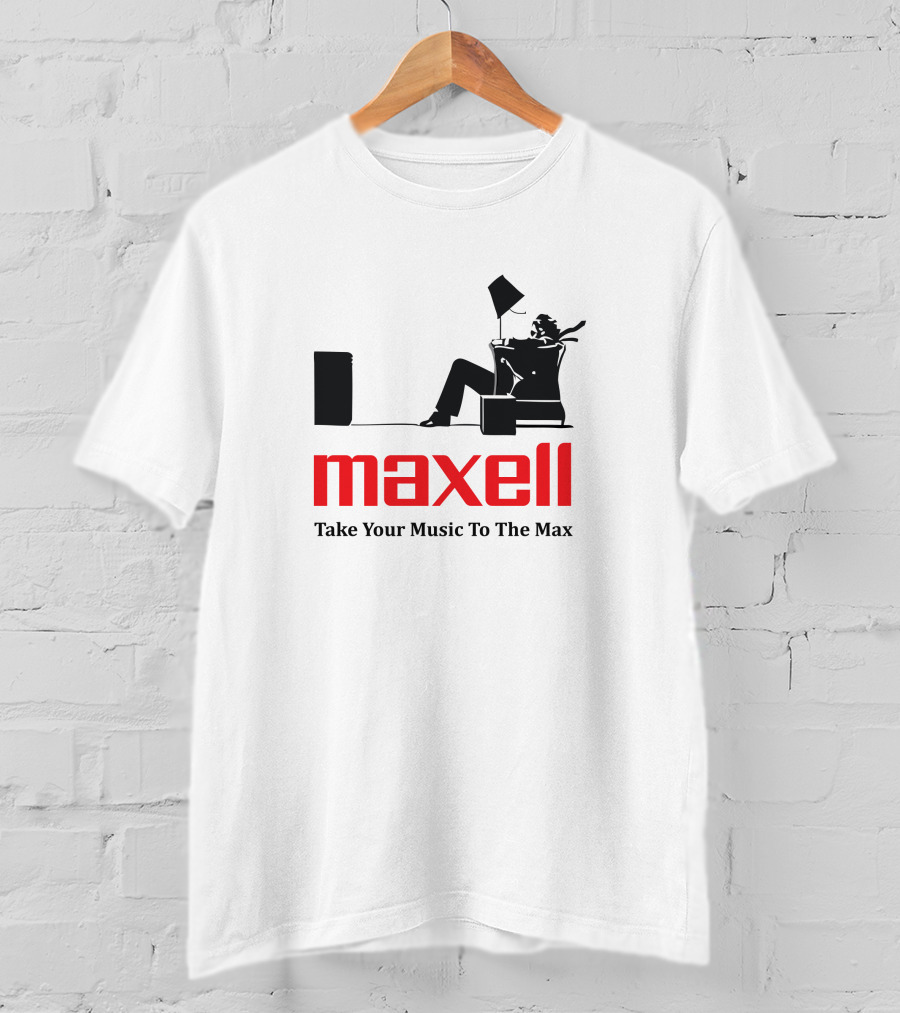 Maxell Take Your Music To The Max Journal Standard Drop Nostalgic T-Shirt