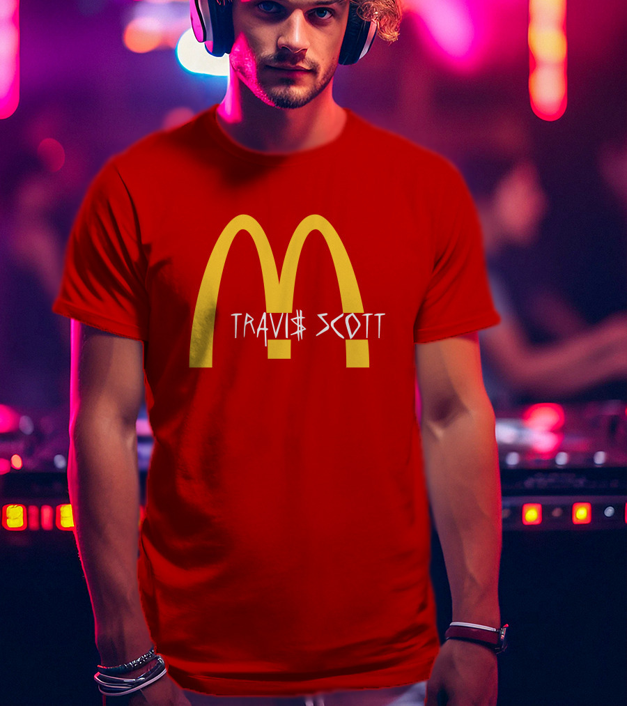 Travis Scott McDonald's Collaboration Golden Arches T-Shirt
