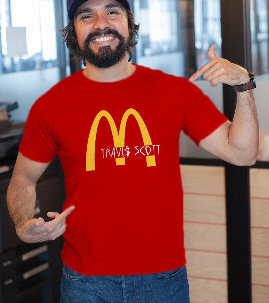 Travis Scott McDonald's Collaboration Golden Arches T-Shirt