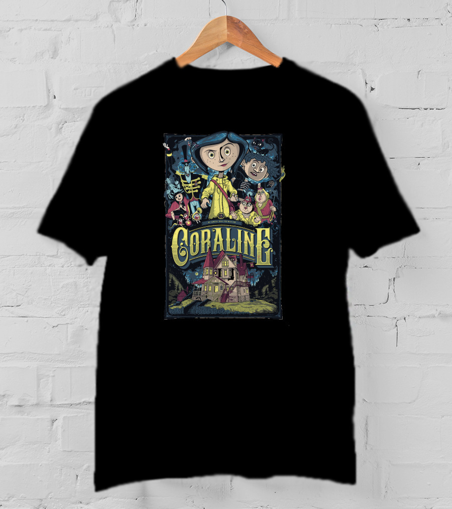 Coraline Characters And House T-Shirt
