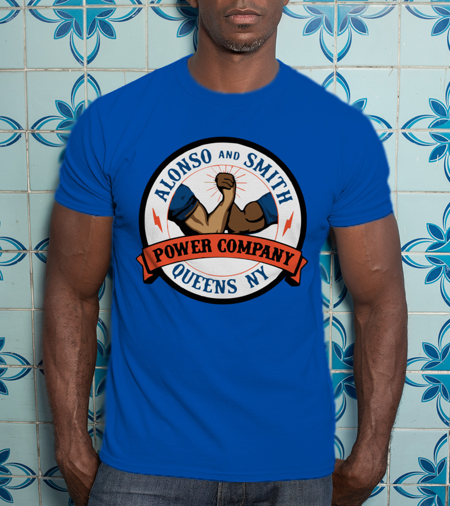 Alonso And Smith Power Company Queens NY Arm Wrestling T-Shirt
