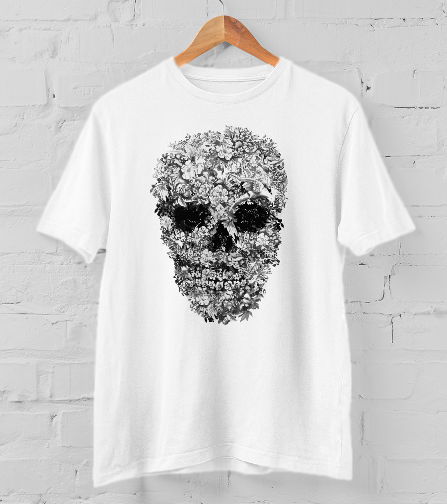 Alexander McQueen Floral Skull T-Shirt