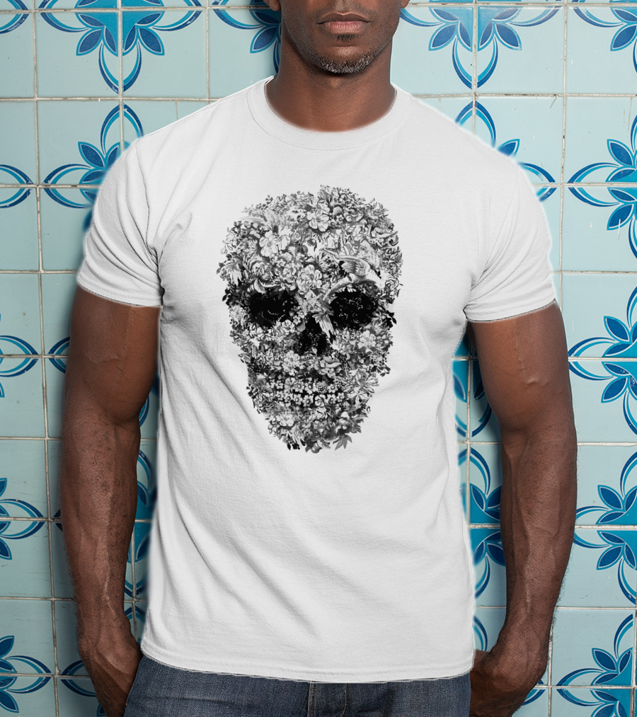 Alexander McQueen Floral Skull T-Shirt