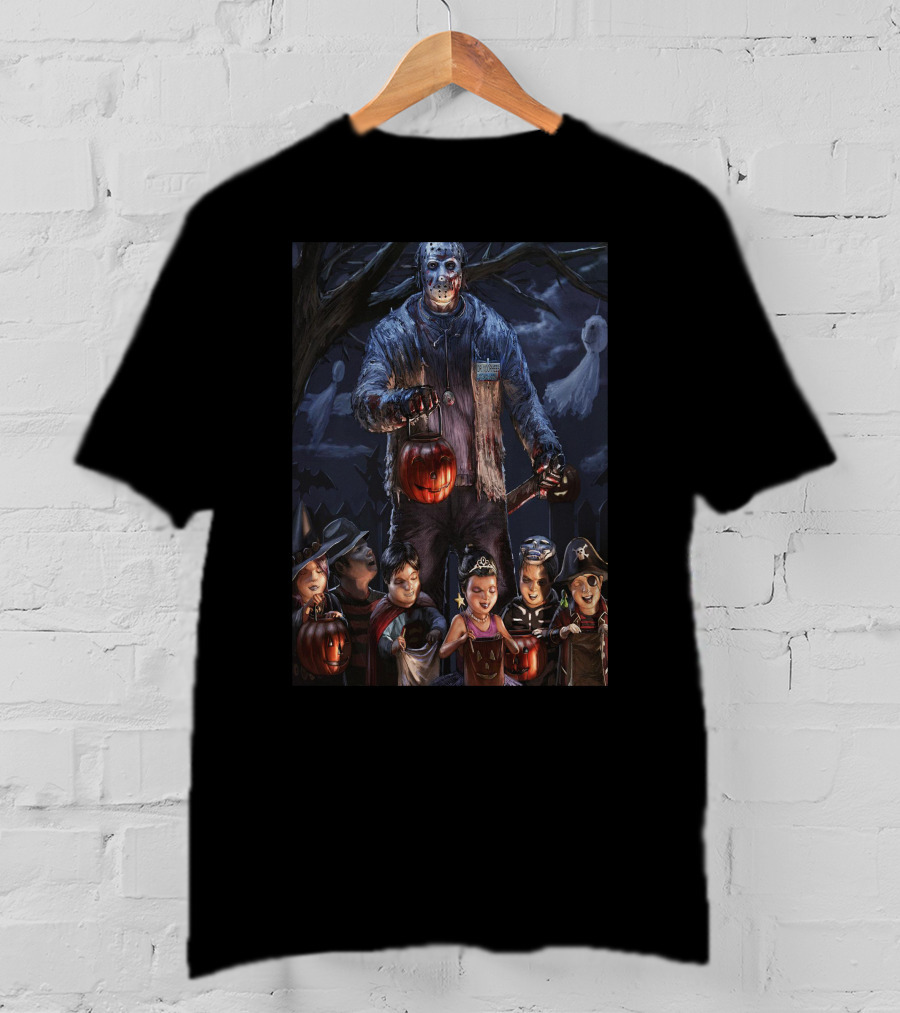 Friday 13th Halloween Jason Voorhees Trick-or-Treaters T-Shirt