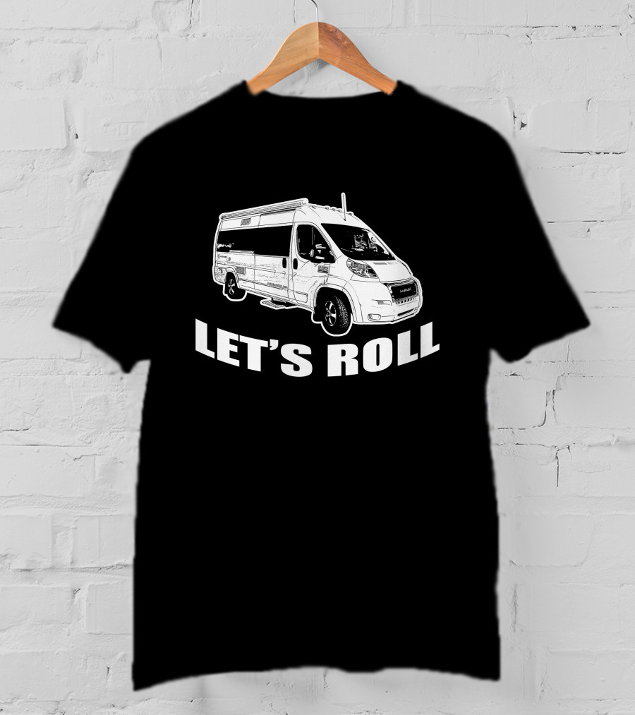 Let's Roll Panoramic Rv T-Shirt