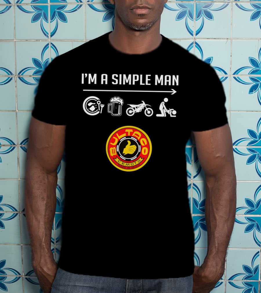 I'm A Simple Man Bultaco Cemoto Made IN Spain T-Shirt