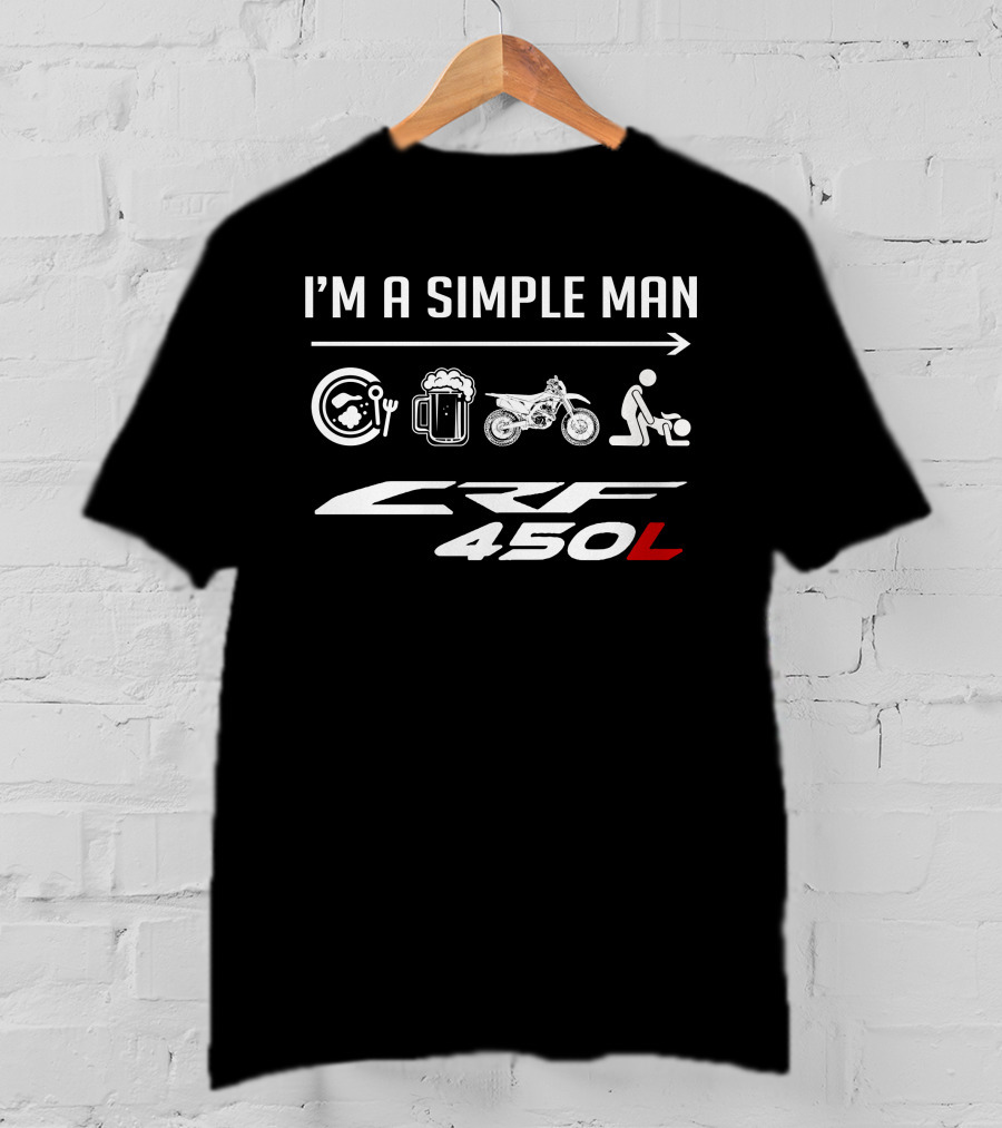 I'm A Simple Man CRF 450L Icons T-Shirt