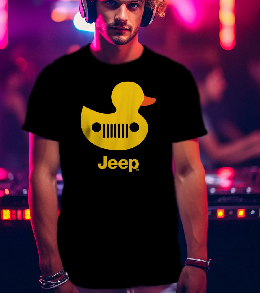 Duck Duck Jeep Rubber Duck Jeep Grill T-Shirt