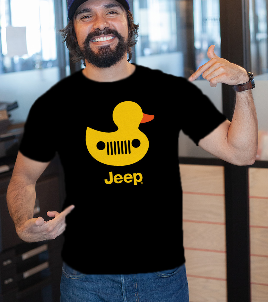 Duck Duck Jeep Rubber Duck Jeep Grill T-Shirt