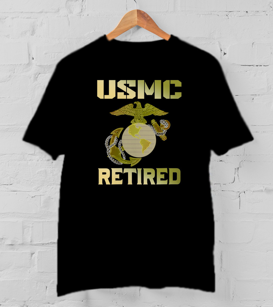 USMC Retired Eagle Globe Anchor T-Shirt