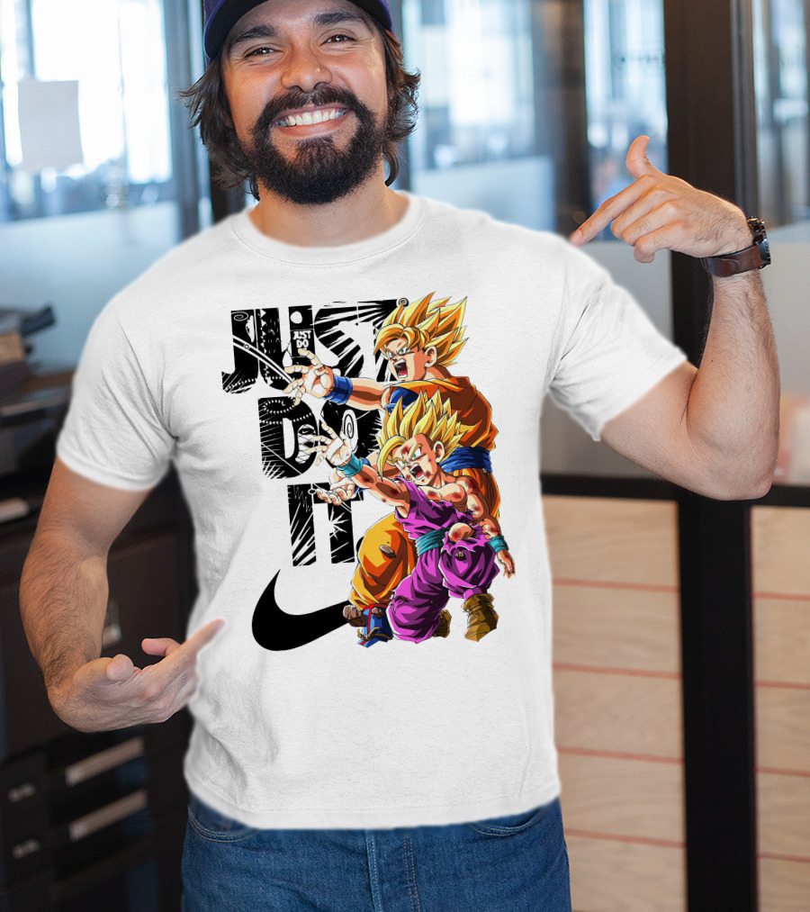 Just Do It Vintage DBZ Dragon Goku Super Saiyan T-Shirt