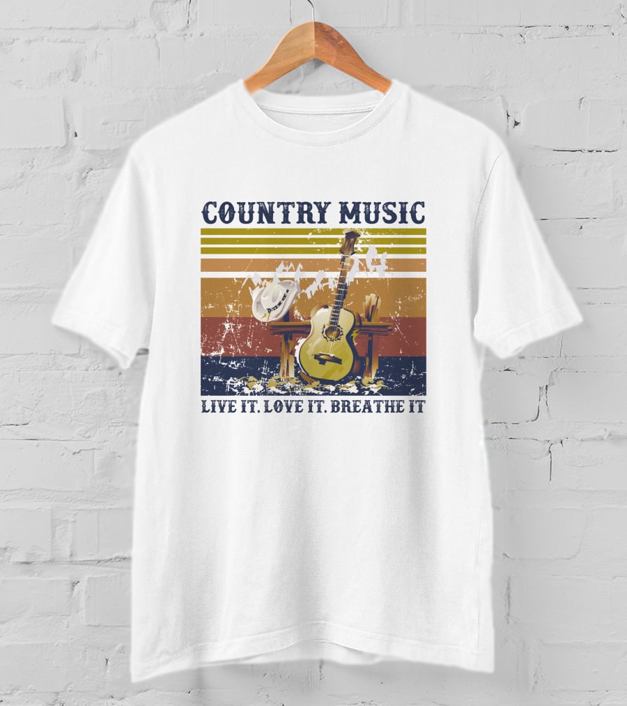 Country Music Live It Love It Breathe It T-Shirt