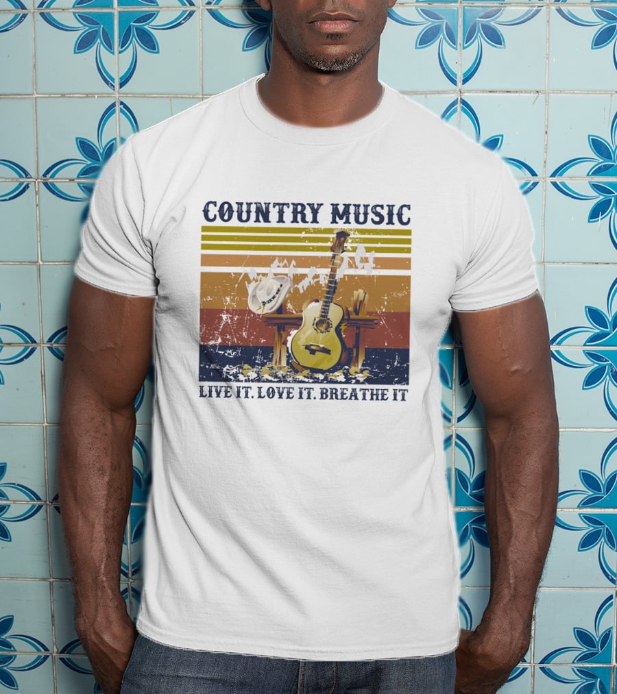 Country Music Live It Love It Breathe It T-Shirt