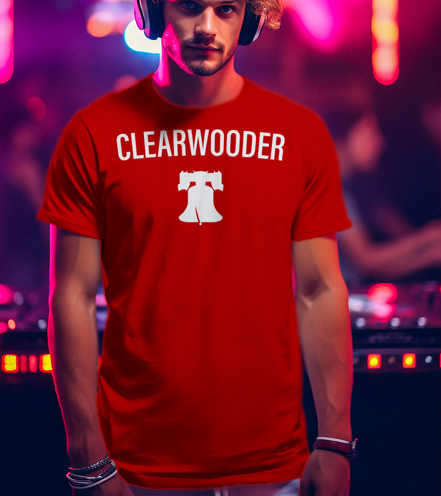 Phillies Clearwooder Liberty Bell Icon Red T-Shirt