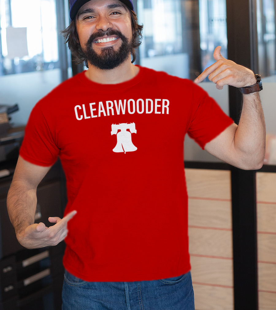 Phillies Clearwooder Liberty Bell Icon Red T-Shirt