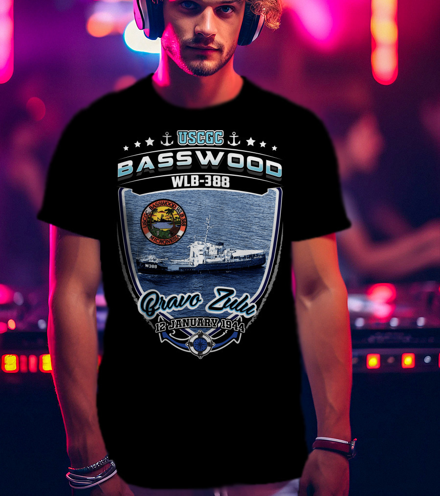 USCGC Basswood WLB-388 Bravo Zulu 12 January 1944 Micronesia T-Shirt