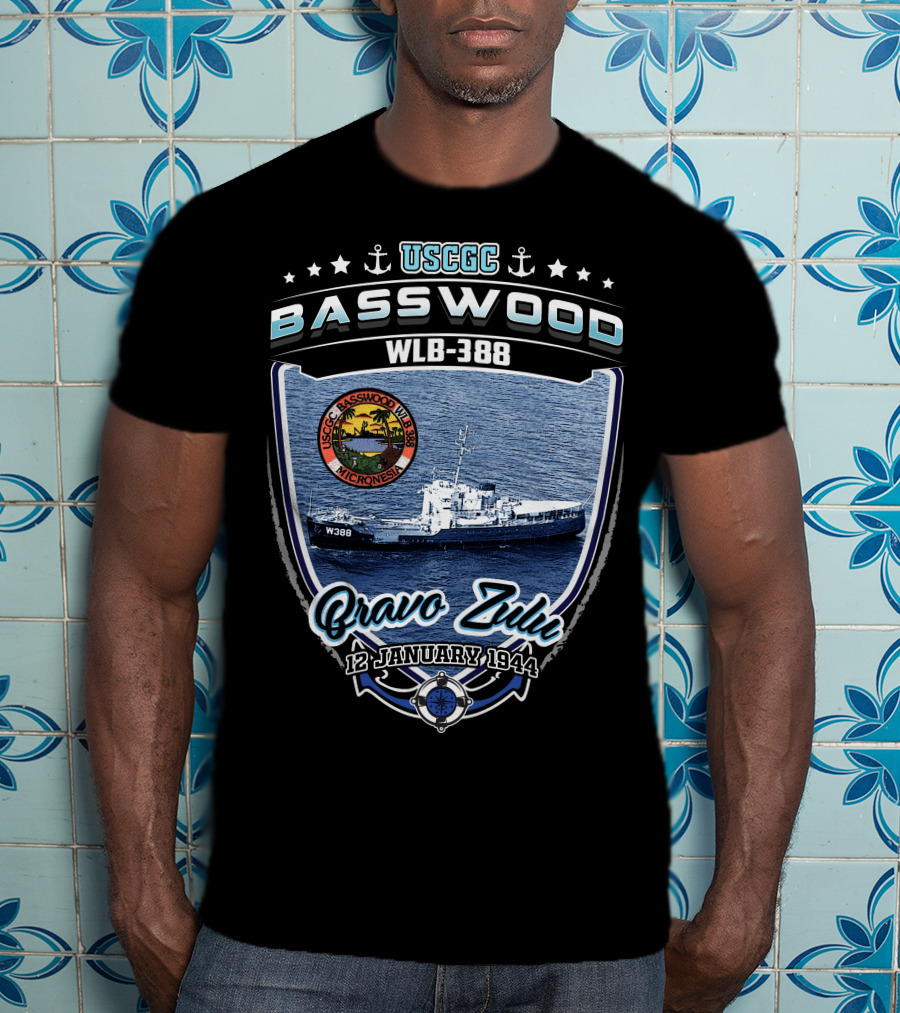 USCGC Basswood WLB-388 Bravo Zulu 12 January 1944 Micronesia T-Shirt