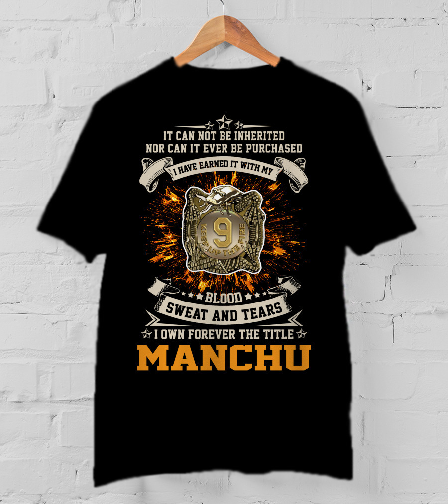 9Th Infantry Regiment Manchu Blood Sweat And Tears T-Shirt