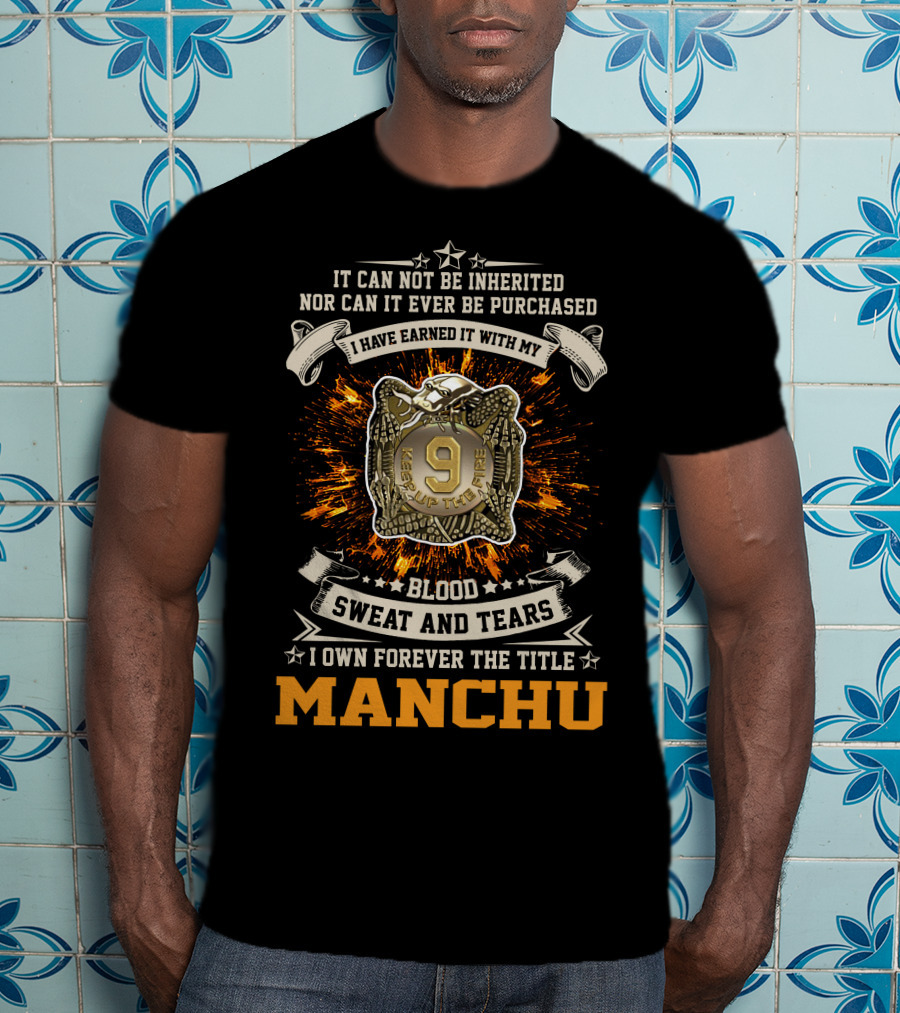 9Th Infantry Regiment Manchu Blood Sweat And Tears T-Shirt