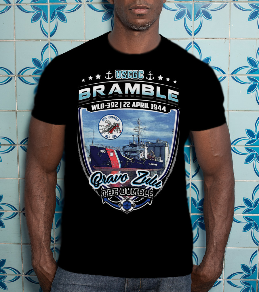 Uscgc Bramble Wlb-392 22 April 1944 Bravo Zulu The Bumble T-Shirt