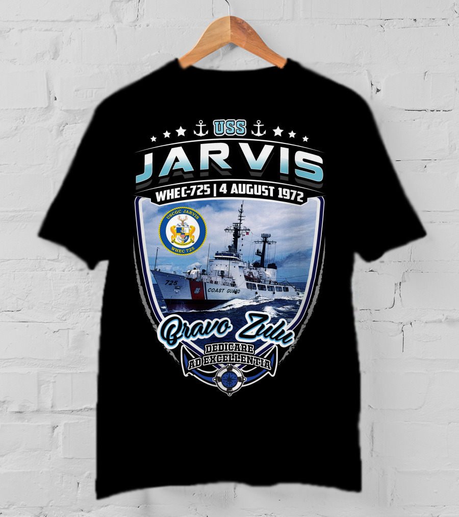 Uss Jarvis Whec-725 4 August 1972 Bravo Zulu Dedicare Ad Excellentiam T-Shirt