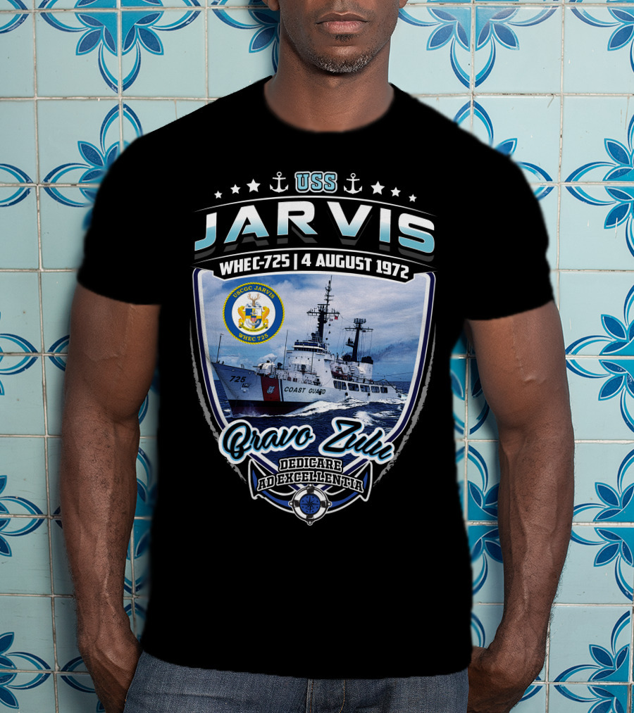 Uss Jarvis Whec-725 4 August 1972 Bravo Zulu Dedicare Ad Excellentiam T-Shirt