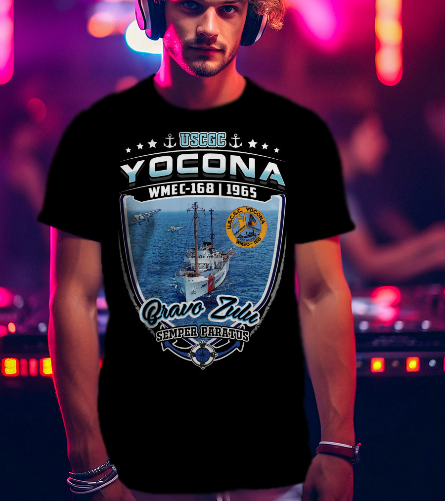 Uscgc Yocona Wmec-168 1965 Bravo Zulu Semper Paratus T-Shirt