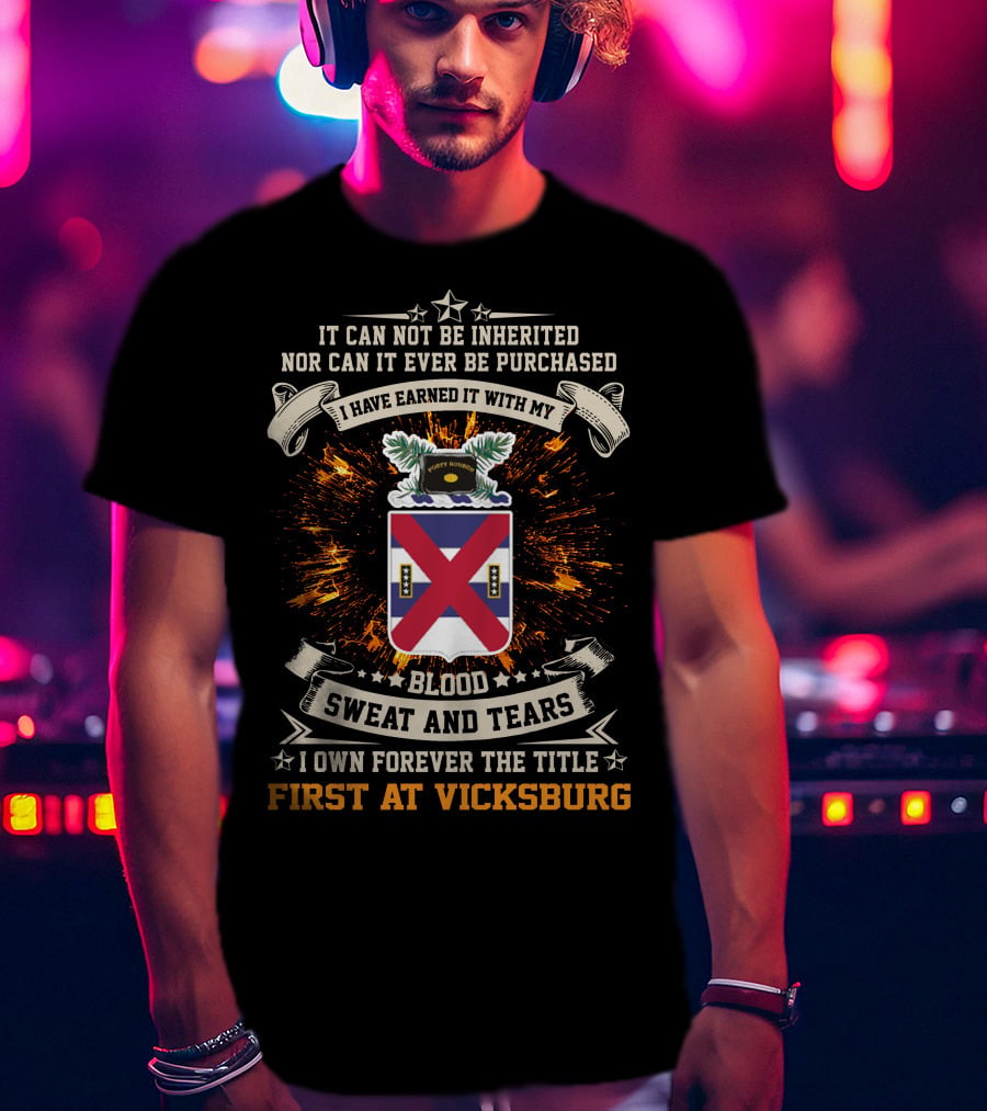 13th Infantry Regiment Blood Sweat And Tears First At Vicksburg T-Shirt