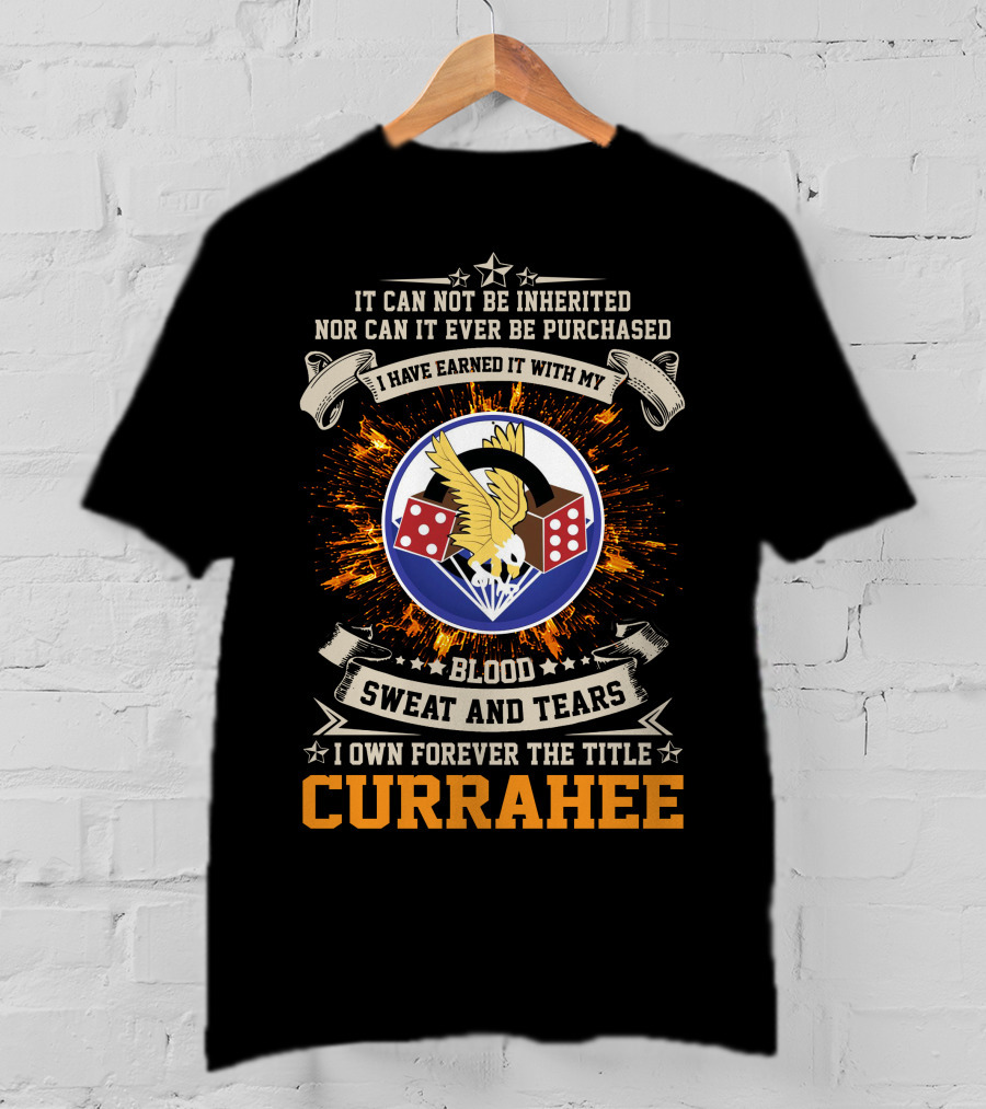 506th Parachute Infantry Regiment Currahee Blood Sweat And Tears Forever T-Shirt