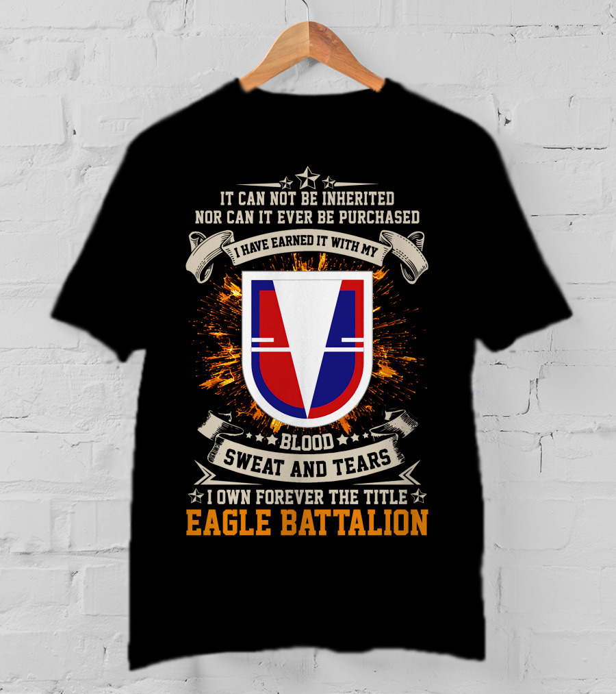 Eagle Battalion Blood Sweat And Tears Crest T-Shirt