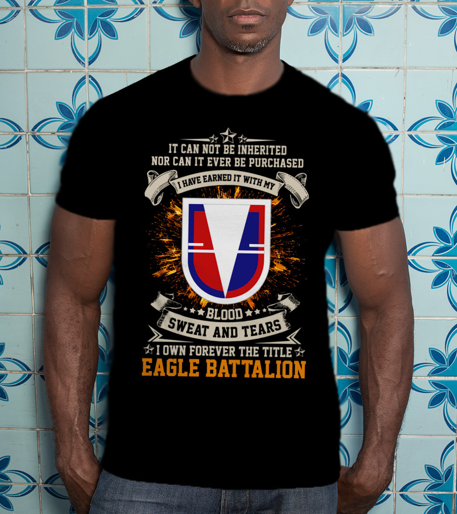 Eagle Battalion Blood Sweat And Tears Crest T-Shirt