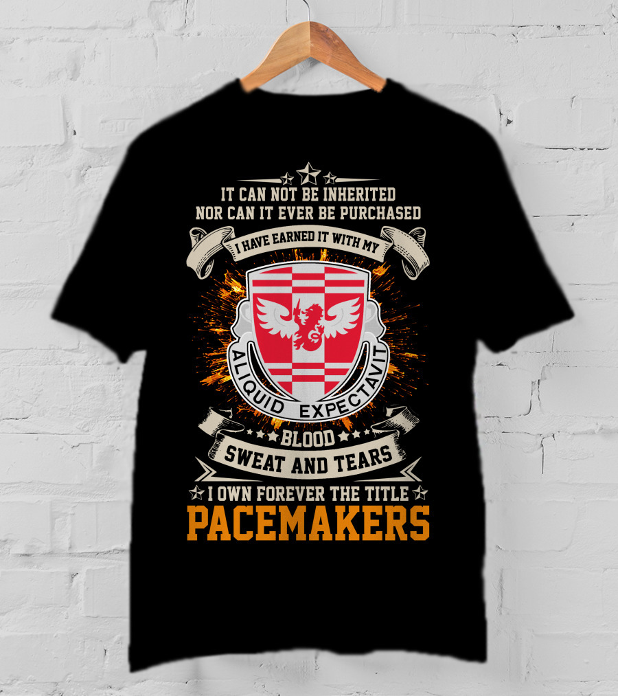 864Th Engineer Battalion Pacemakers Blood Sweat And Tears Aliquid Expectavi T-Shirt