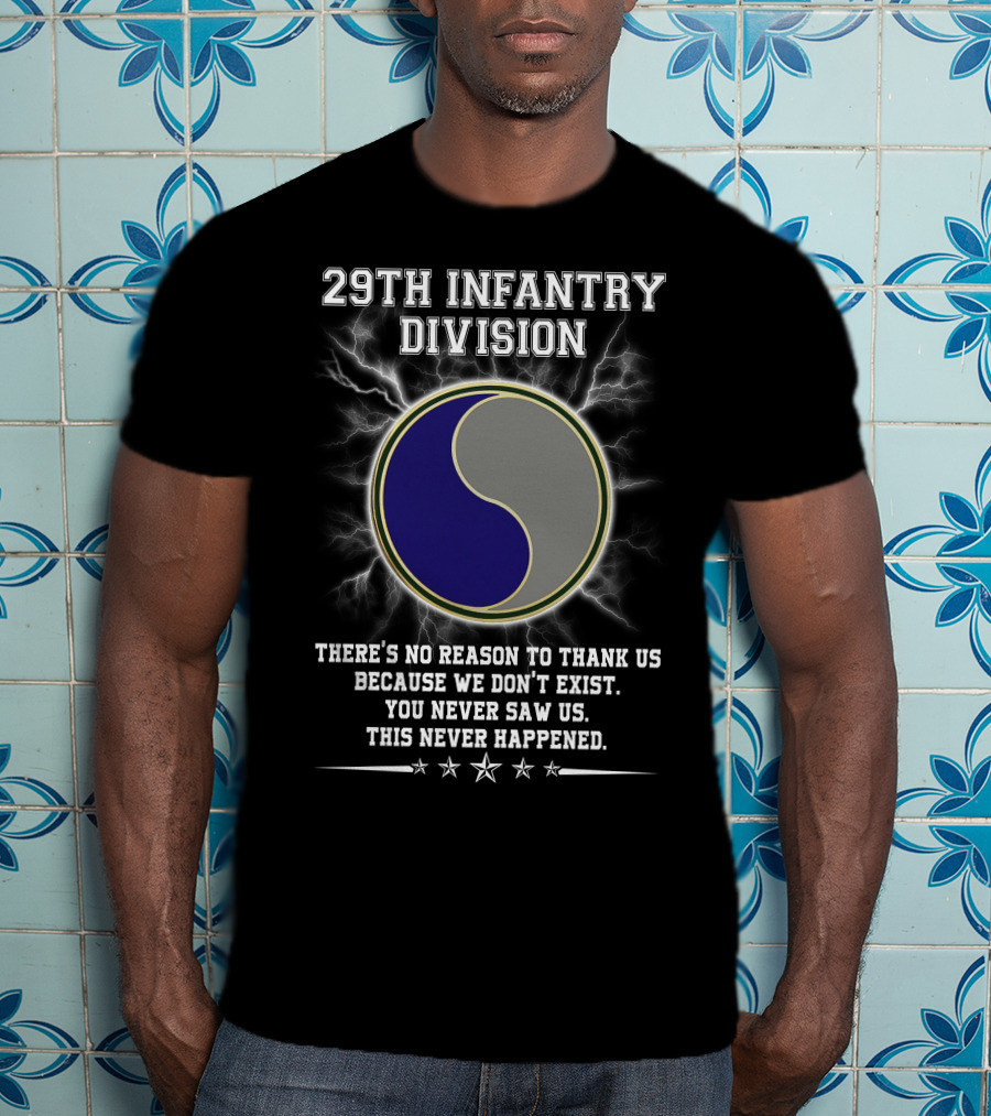 29Th Infantry Division You Never Saw Us This Never Happened T-Shirt