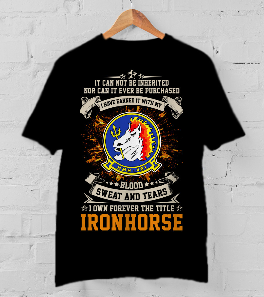 Hmh-461 Ironhorse Blood Sweat And Tears T-Shirt