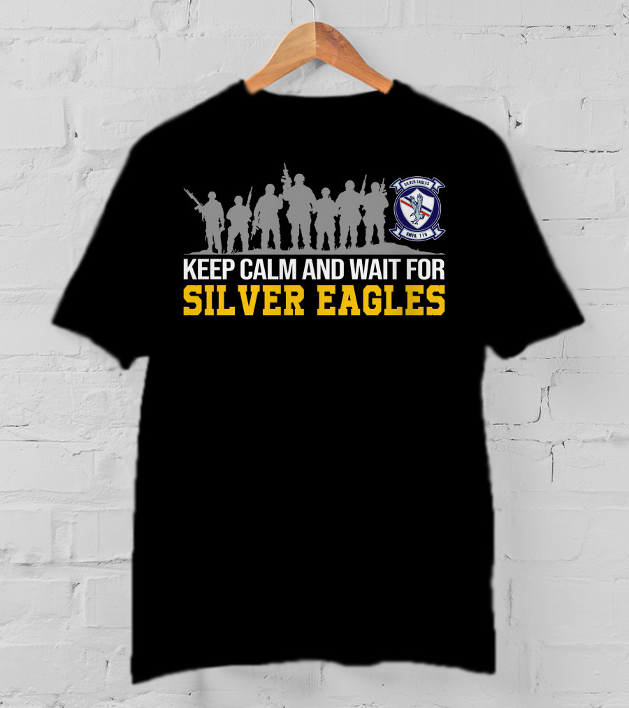 Vmfa-115 Silver Eagles Keep Calm And Wait T-Shirt