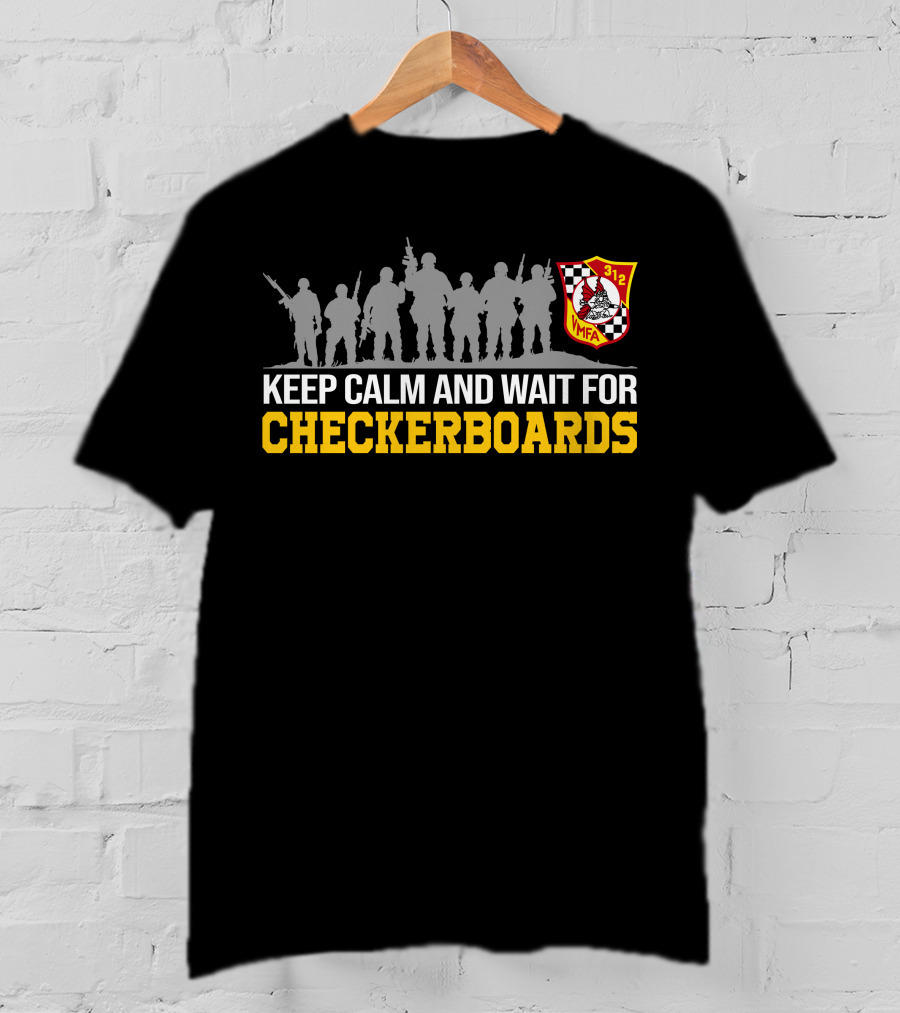 Keep Calm And Wait For Checkerboards Vmfa 312 T-Shirt
