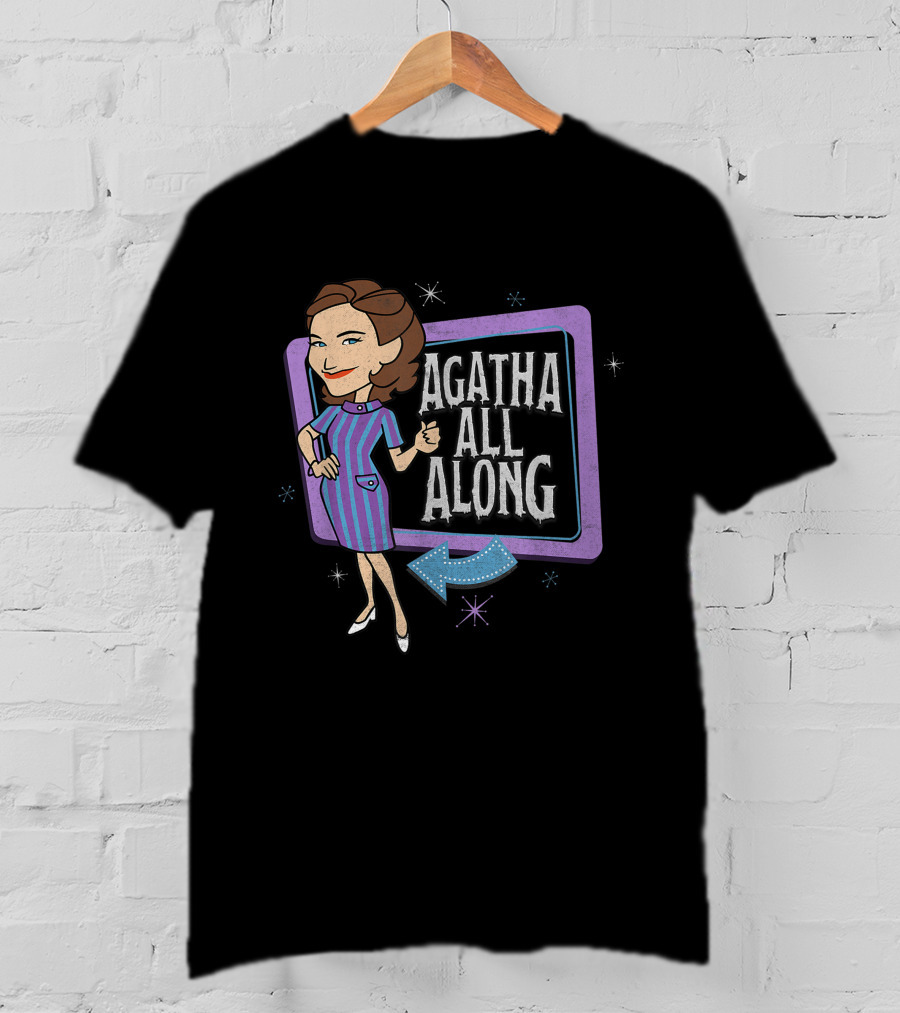 Agatha All Along WandaVision Marvel Retro Cartoon T-Shirt