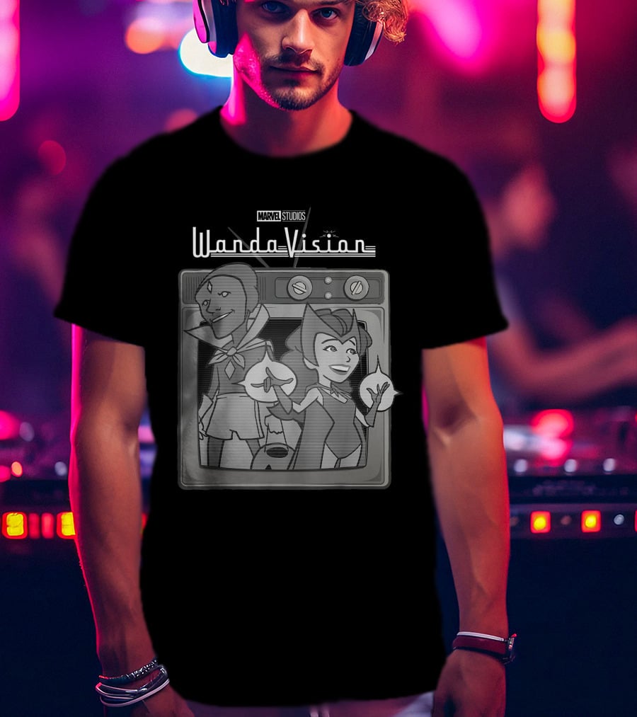 Marvel Studios WandaVision Cartoon TV T-Shirt