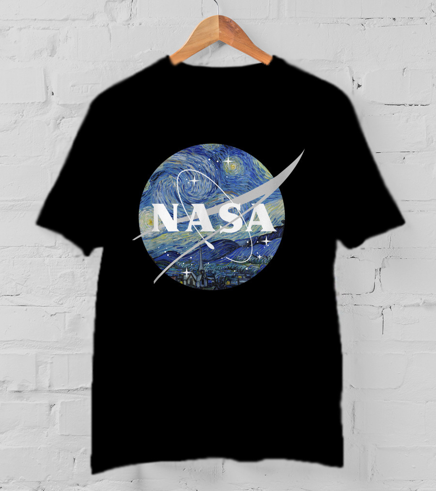 NASA Starry Night Classic Lunar Chevron T-Shirt