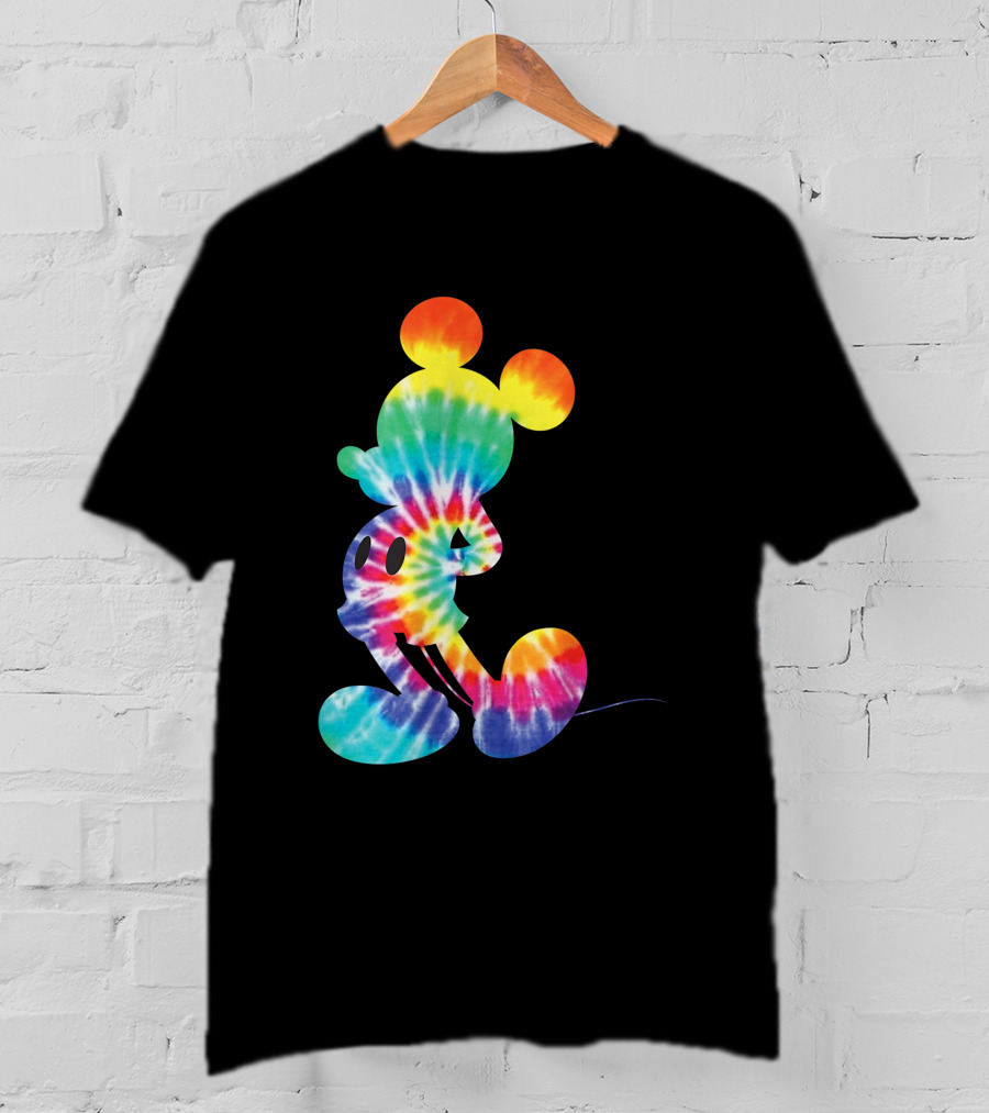 Mickey Mouse Rainbow Tie Dye Disney Iconic T-Shirt