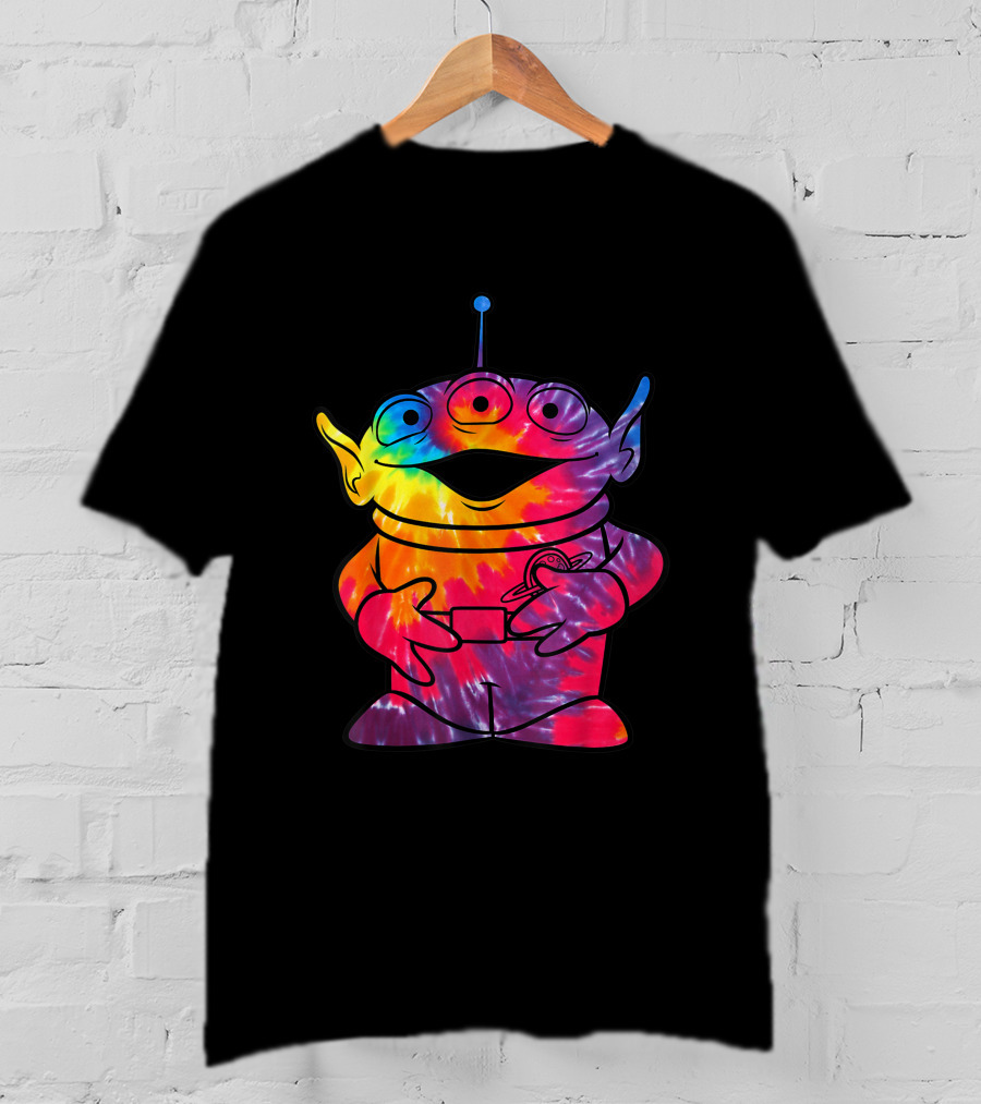 Disney Pixar Toy Story Alien Rainbow Tie Dye T-Shirt