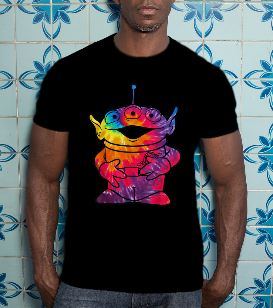 Disney Pixar Toy Story Alien Rainbow Tie Dye T-Shirt