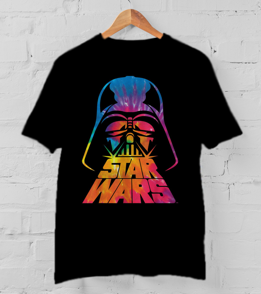 Star Wars Tie Dye Darth Vader Helmet T-Shirt