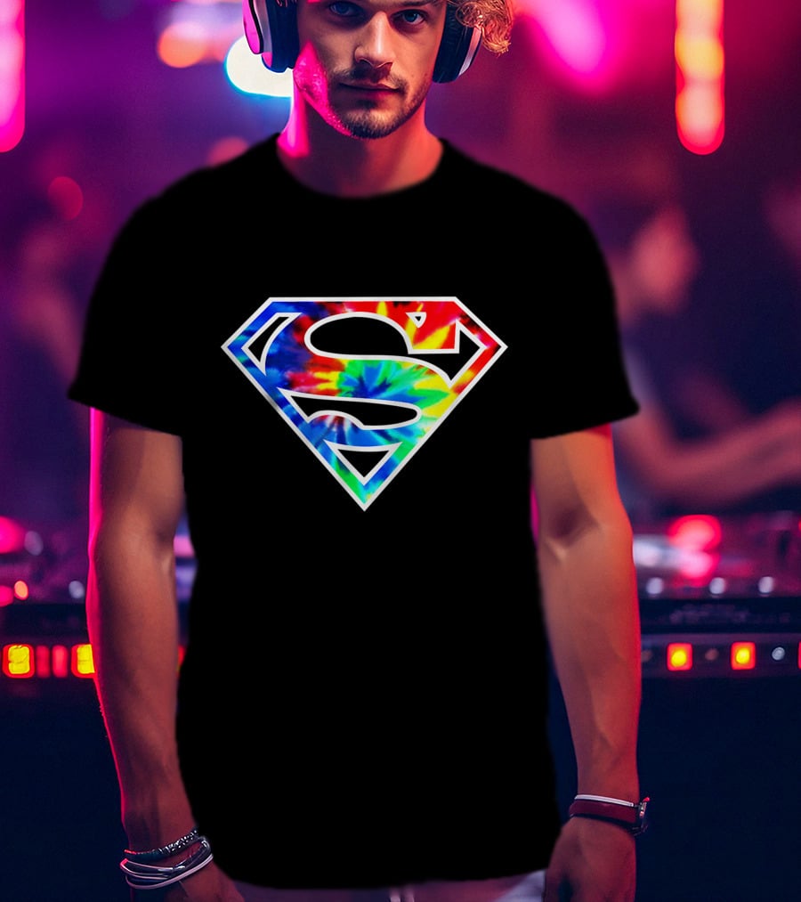 Superman S Tie Dye Emblem T-Shirt