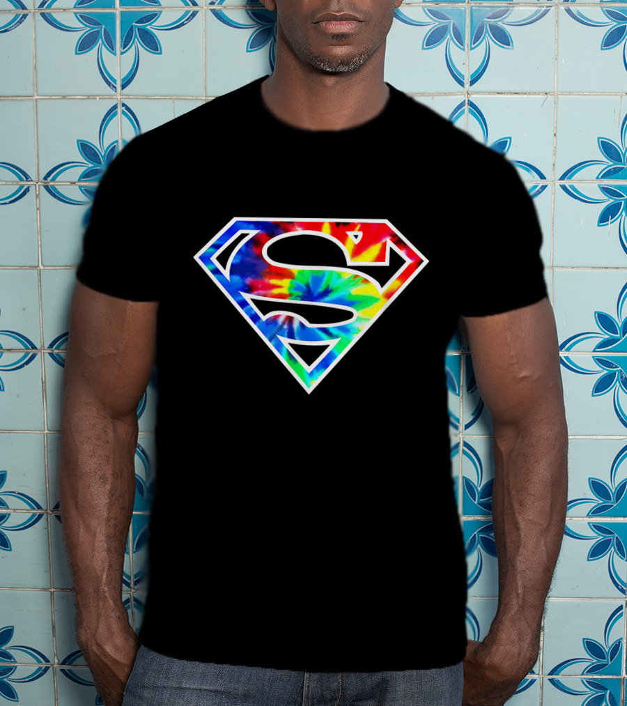 Superman S Tie Dye Emblem T-Shirt
