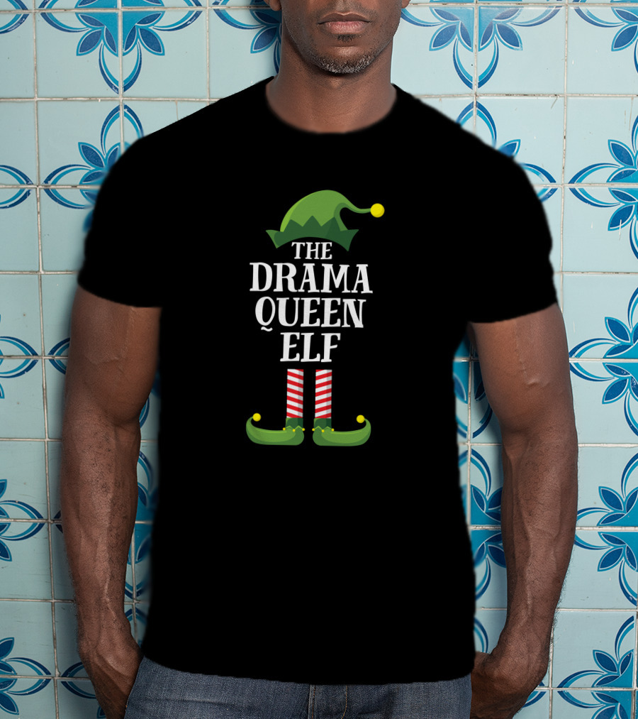 Drama Queen Elf Family Christmas Party Matching Group T-Shirt
