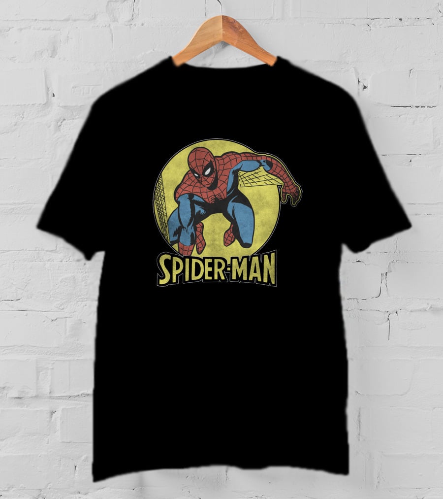 Marvel Spider-Man Comic Classic Circle Spider-Man Retro Image T-Shirt