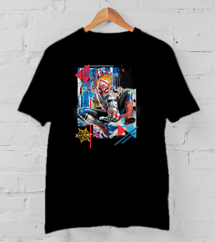 Marvel Spider-Man Far From Home Vibrant Web-Slinging Action T-Shirt