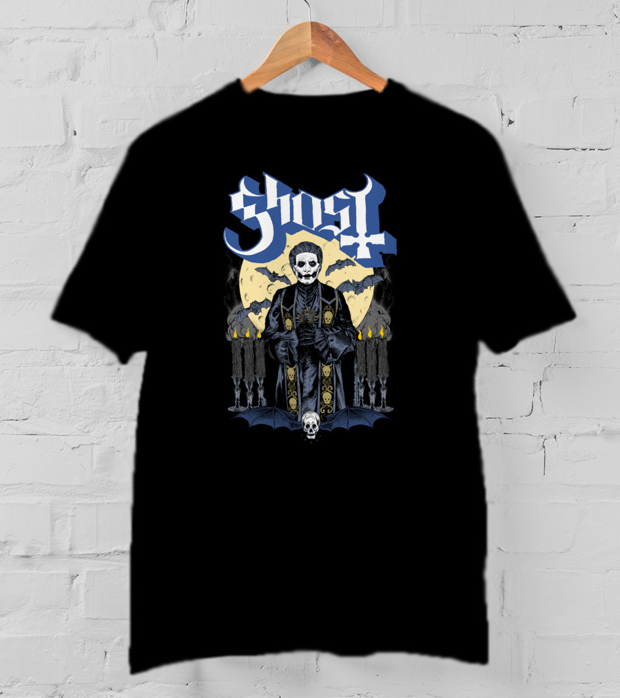 Ghost Impera Host Amazon Exclusive Bat Candles Moon Skull T-Shirt
