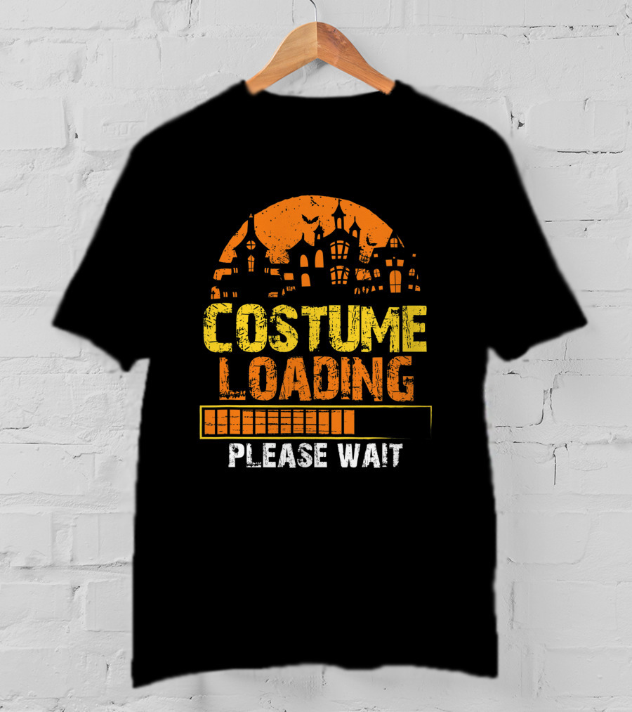 Costume Loading Halloween Please Wait Haunted House T-Shirt